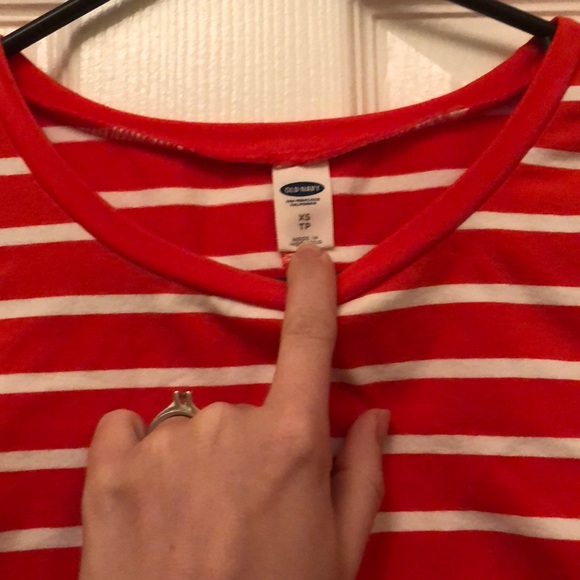 Old navy orange and white striped dress - Picture 2 of 3